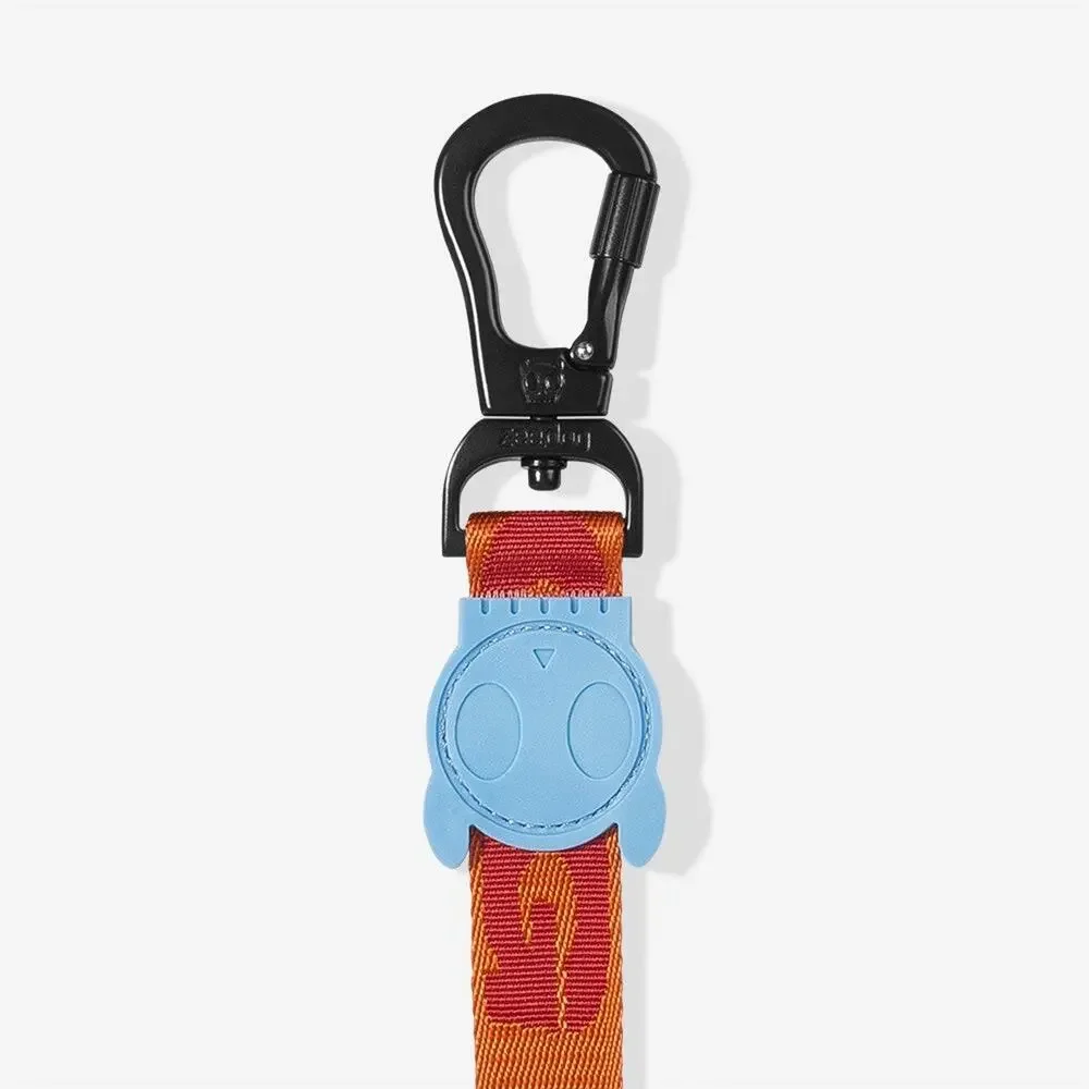 NEW GIBSON Orange Red Blue Large Dog Adjustable $85 Collar Leash 4 Ft Gift Set